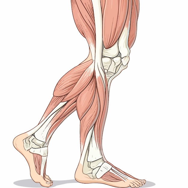 Plik wektorowy leg_muscle_vector_illustration