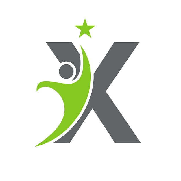 Lektura X Bio Logo Symbol Opieki Zdrowotnej Zdrowy Logotyp Znak Opieki