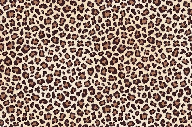 Leopard plamy futra pozioma tekstura Vector