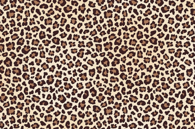 Leopard plamy futra pozioma tekstura Vector