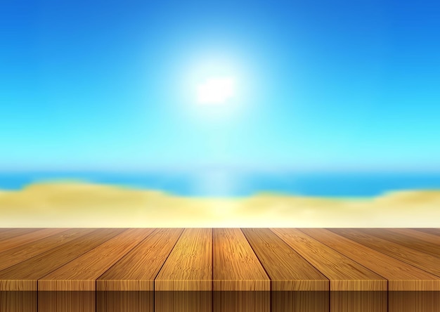 Letnia scena na plaży