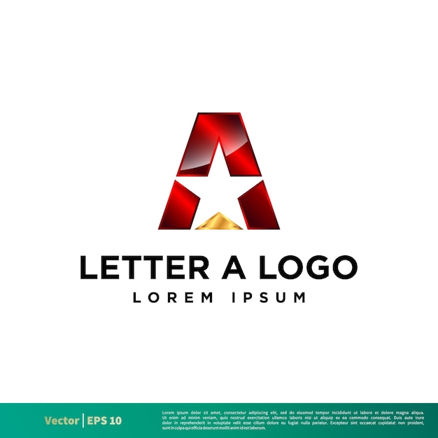 Letter A Star