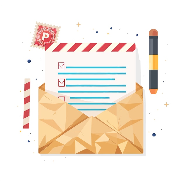 Plik wektorowy letter_receive_and_send_with_envelope_and_postag