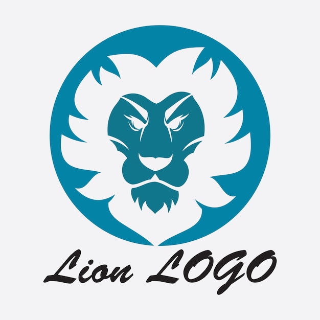 Lew Logo Szablon Wektor Ikona