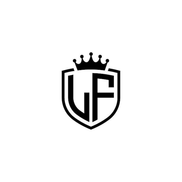 LF monogram logo projekt list tekst nazwa symbol monochromatyczne logotyp alfabet znak proste logo
