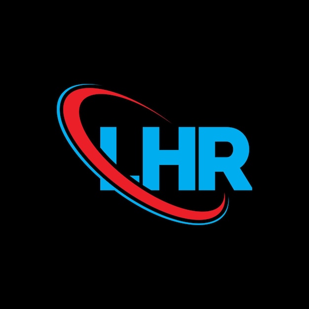 Lhr Logo Lhr Litery Lhr Logo Inicjały Lhr Logo Połączone Z Okręgiem I Dużymi Literami Monogram Logo Lhr Typografia Dla Biznesu Technologicznego I Marki Nieruchomości