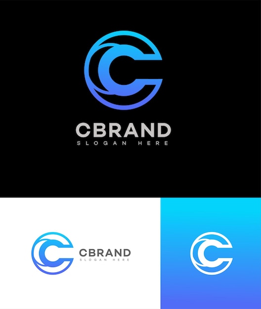 Liczba C Ikonka logo Znak tożsamości marki