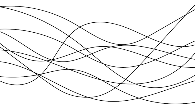 Linia fala dźwięk bazgroły graficzny obrys tło energii przepływ losowy