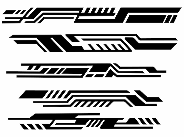 Linia geometryczna technologiczna z kropką