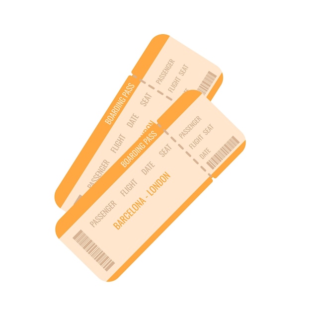 Plik wektorowy linia lotnicza karta pokładowa bilet wektor ilustracja