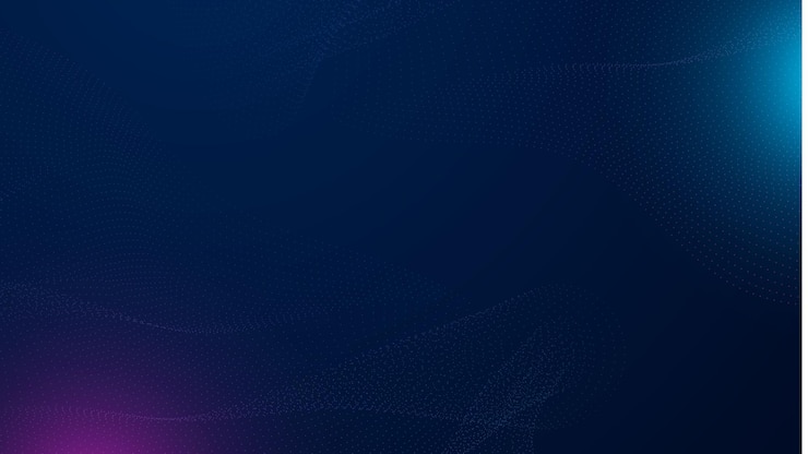 Wektor linie fali wektorowej płynące dynamicznie kolorowe niebieskie różowe izolowane na czarnym tle dla koncepcji technologii sztucznej inteligencji komunikacji cyfrowej muzyki naukowej