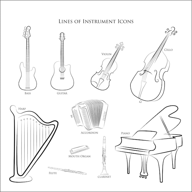 Linie Ikon Instrumentów