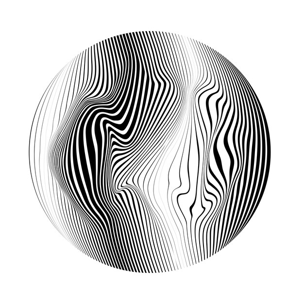 Linie zbudowane przezroczystą kulę .Vector .Technology kula Logo. Element projektu