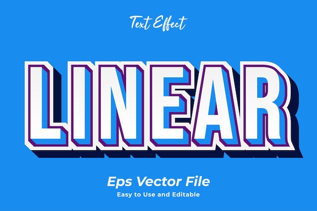liniowy efekt tekstowy edytowalny