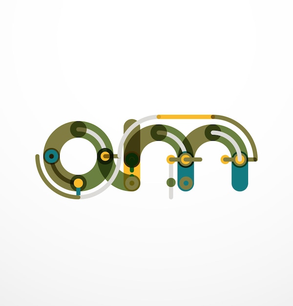 Liniowy list logo firmy