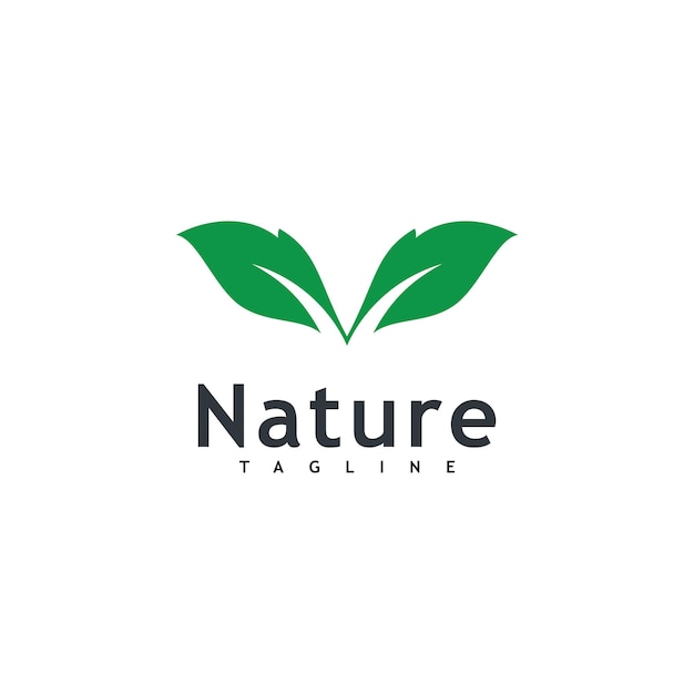 Liść Logo Wektor Natura Symbol Szablon Projektu