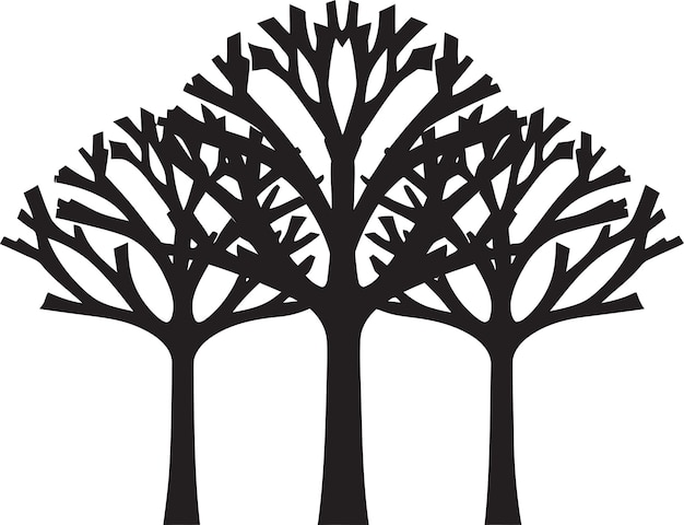 Plik wektorowy liście elegancja drzewo wektor ilustracja drzewo emblemat symbol ikony drzewa