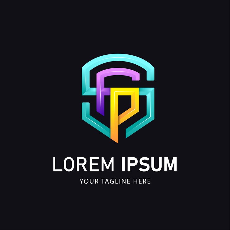 Wektor list sfp logo design kolorowe