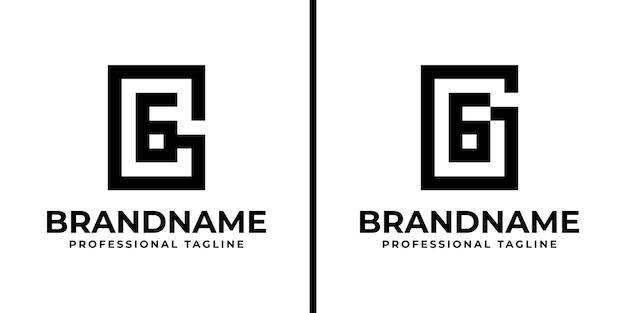 Listy GG Monogram Logo odpowiednie dla każdej firmy z inicjałami GG