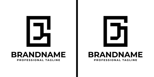 Listy GJ Monogram Logo odpowiednie dla każdej firmy z inicjałami GJ lub JG