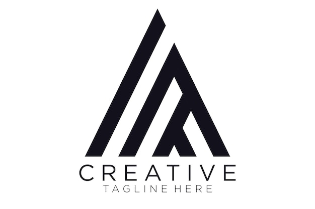 litera A logo wektor ikona projektu minimalistyczne nowoczesne logo proste