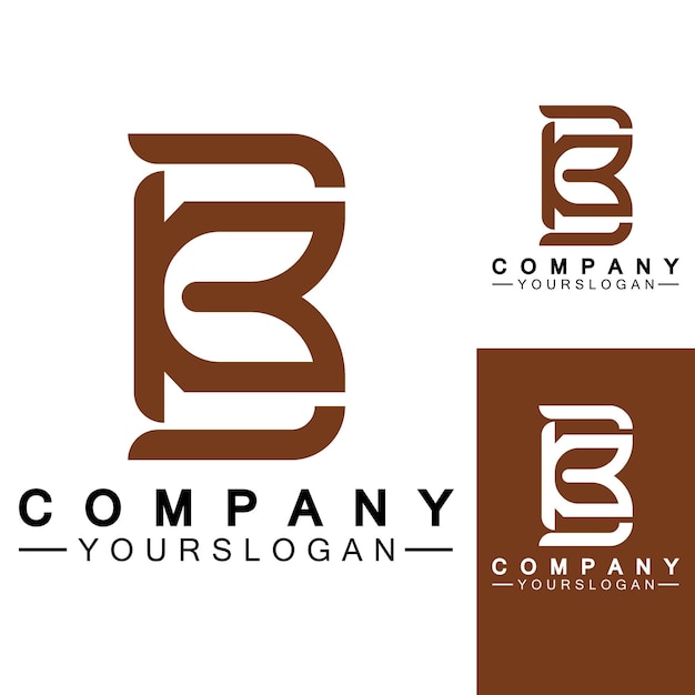 Litera B Logo Wektor Litera B Logo Biznesowenowoczesny Unikalny Projekt Logo Kreatywnego B Minimalna Początkowa Ikona Wektoru B