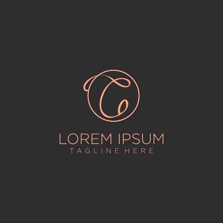 Wektor litera c logo ikona szablon projektu ilustracji wektorowych