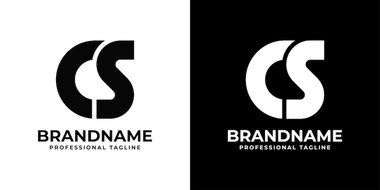 Wektor litera cs monogram logo odpowiednie dla każdej firmy z inicjałami cs lub sc