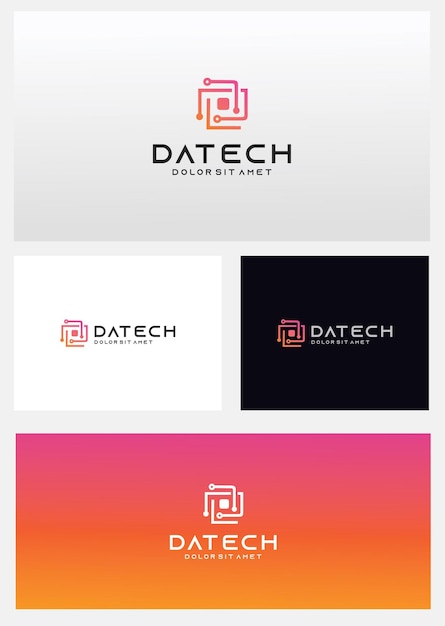 Litera D Tech Logo Technologia Projektowania Cyfrowa