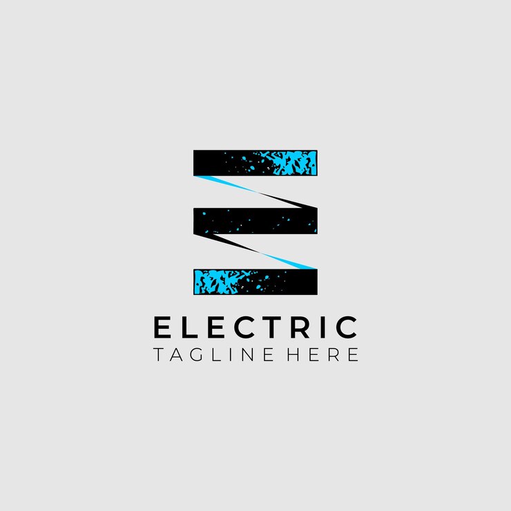 Wektor litera e logo, projektowanie logo alfabetu.