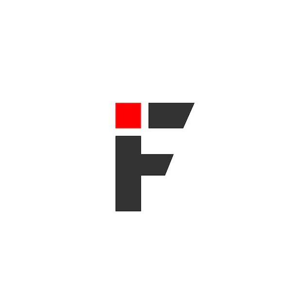 Litera F ikona czcionki projekt logo symbol alfabetu