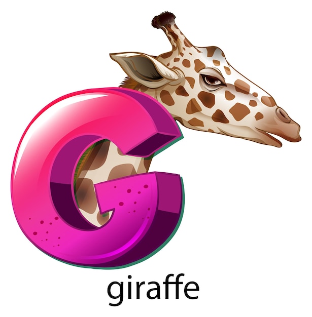 Litera G Dla żyrafy