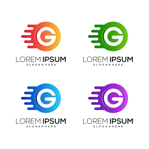 Litera G Logo Ikona Biznes