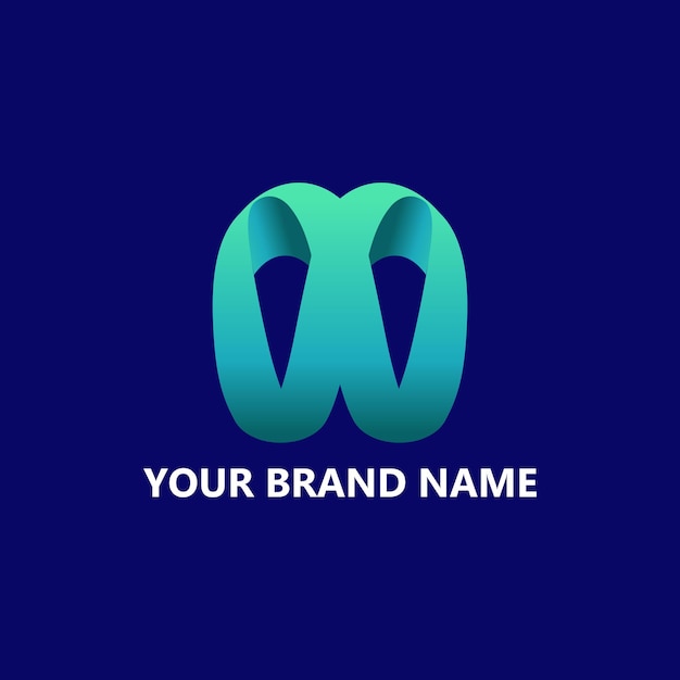 Plik wektorowy litera m ikona kolorowy gradientowy projekt logo