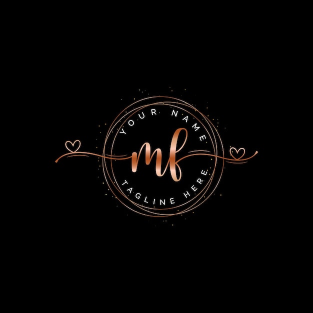 litera mf kobiece logo