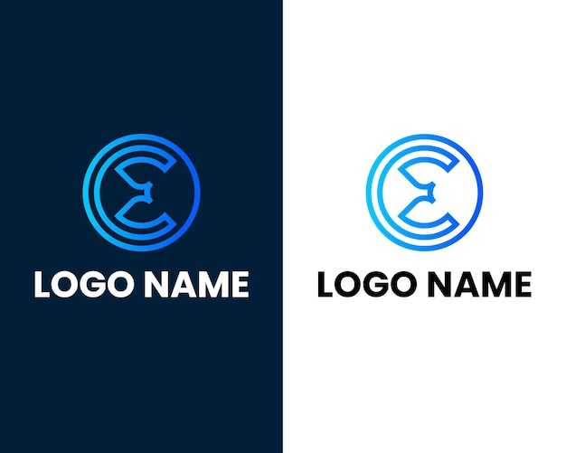 Litera O I E Szablon Projektu Logo Nowoczesnego Biznesu