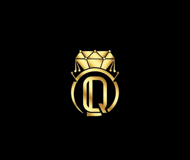 Plik wektorowy litera q kreatywny diament luksusowa nowoczesna koncepcja projektowania logo firmy