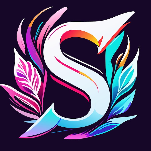 Litera S Nowoczesne Kolorowe Logo Biznes List Tożsamości Logo Wektor Wzór