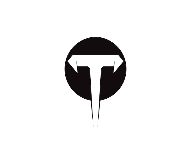 Litera T Logo Ikona Elementy Szablonu Projektu