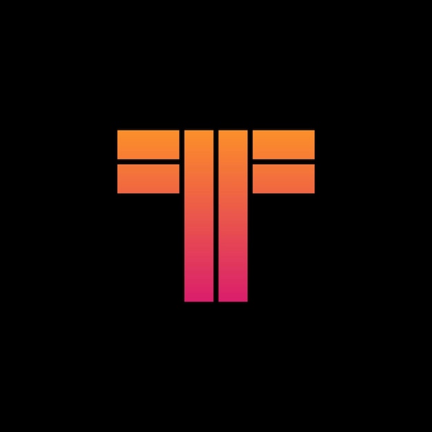Litera T Logo Ikona Projektu Szablonu Elementów Ilustracji Wektorowych