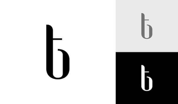 Plik wektorowy litera tb początkowy monogram logo wektor projektu