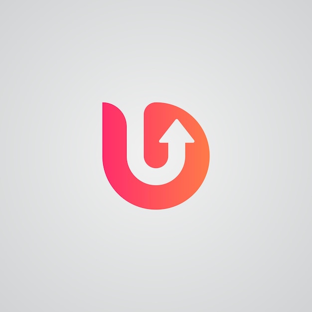 Litera U Logo Szablon Ilustracja Projektu