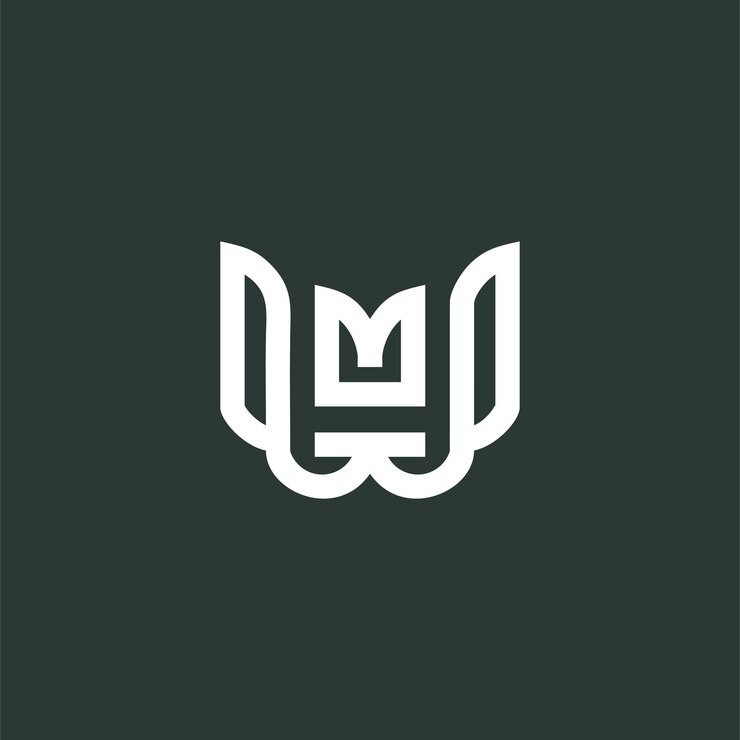 Wektor litera w wektor logo z koncepcją kreatywnego nowoczesnego pomysłu