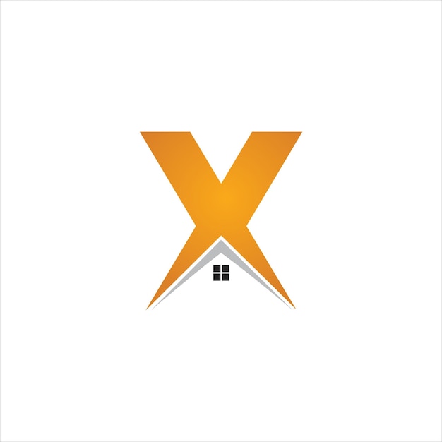 Litera X Z Symbolem Projektowania Logo Nieruchomości