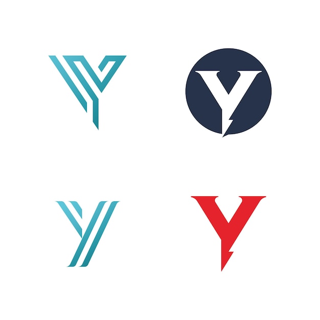 Litera Y Logo Wektor Kreatywny Element Szablonu