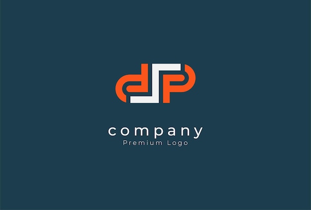 Literę DP lub monogram DSP Literę logo DP z inspiracją do projektowania logo w nowoczesnym stylu