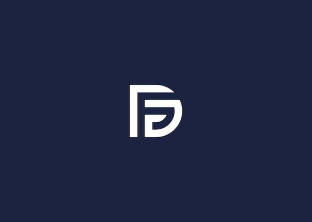 Litery dfg logo ikon projektowania wektorowego wzoru wzoru inspiracji