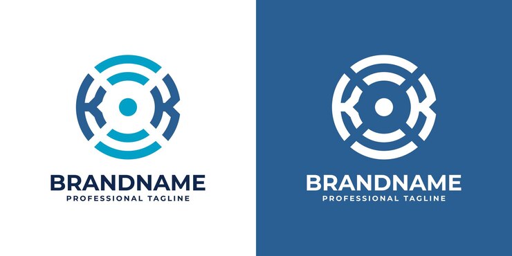 Wektor litery kk global technology monogram logo odpowiednie dla biznesu z inicjałami kk