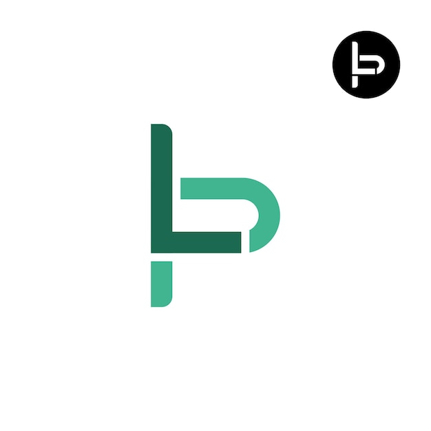 Litery Pl Monogram Logo Design Wyjątkowy