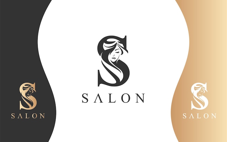 Wektor litery s salon piękne logo